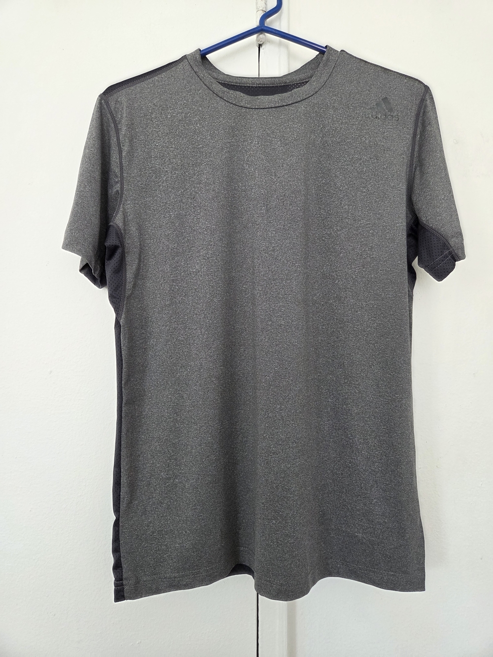 adidas Men's Heather Gray Short Sleeve Athletic Tee